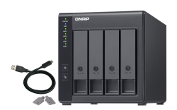 QNAP 4-bay 3.5" SATA HDD USB 3.0 type-C hardware RAID extern