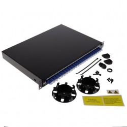 Panduit FD1W24BUDLCZ Pre-Loaded Fiber Drawer with 24 LC Dupl