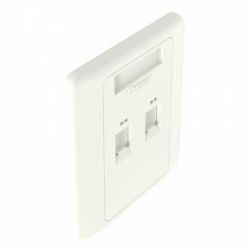 Panduit NKFPL86F2SAW Single Gang, 86mm x 86mm, Flat Shuttere