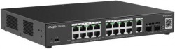 Ruijie RG-ES220GS-P 20-Port Gigabit Smart POE Switch, 16 PoE