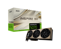 MSI RTX5070TI INSPIRE 3X OC 12G D7 GAMING GRAPHICS CARD VC 8