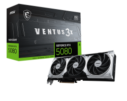 MSI RTX5080 VENTUS 3X OC PLUS 16G D7 GAMING GRAPHICS CARD VC