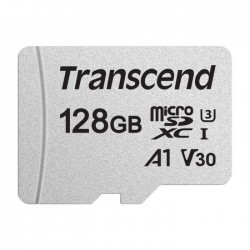 TRANSCEND TS128GUSD300S-A 128GB UHS-I U3 A1 100MB/S MicroSD 