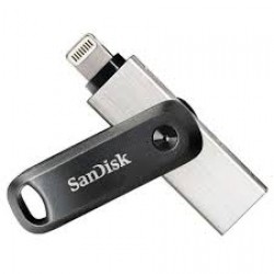SanDisk iXpand Flash Drive Go, SDIX60N 256GB, Black, iOS, US