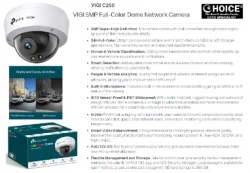 TP-Link Dome Camera 5MP VIGI-C250 FULL COLOR 24X7