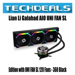 Lian Li Galahad AIO UNI FAN with SL 120 Fans - 360 Black