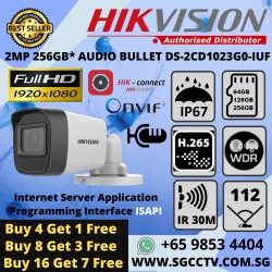 BUY 4+1 FREE! HIKVISION DS-2CD1023G0-IUF 2MP SD IR BULLET