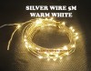 USB LED 5M FAIRY LIGHT SILVER WIRE  WARMWHITE