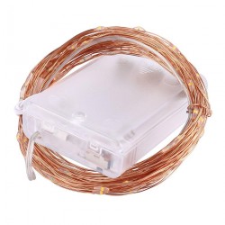 10M COPPER WIRE ( BATTERY PACK ) FAIRY LIGHT PURPLE