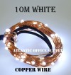 USB LED 10M FAIRY LIGHT COPPER WIRE WHITE LED