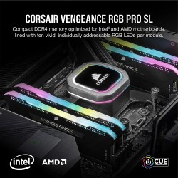 Corsair Vengeance Pro RGB 32 & 64GB DDR4 DRAM 3200MHz C16