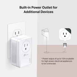 TP-Link TL-PA7017P KIT AV1000 Gigabit Passthrough Powerline