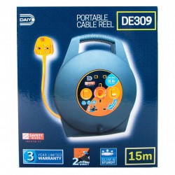 DAIYO PORTABLE CABLE REEL 15M DE309