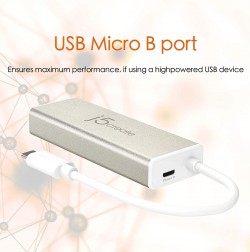 J5CREATE USB 3.1 TYPE-C 3-PORT HUB WITH VGA JCH411