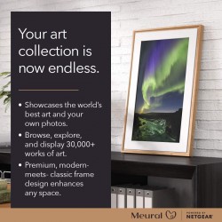 NETGEAR Meural MC327BL Canvas II ? the Smart Art Frame with