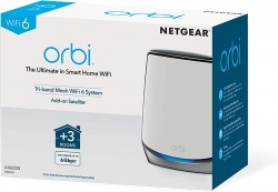 NETGEAR Orbi Ultra-Performance Tri-Band WiFi 6 Add-on Satell