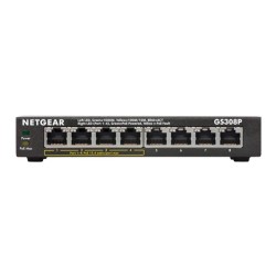 Netgear GS308P-100UKS 8 Port Gigabit Unmanaged PoE Desktop S