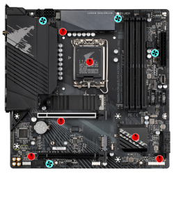 Gigabyte B660M AORUS ELITE AX DDR4 WIFI 6E, BT 5.2, X'FIRE, 