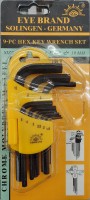 EyeBrand 9PC HEX KEY WRENCH SET (SHORT)