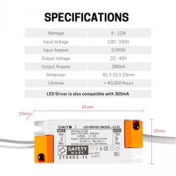 DAIYO LED DRIVER LD-91 8W-12W