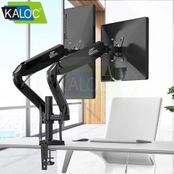 KALOC DUAL SCREEN DESKTOP CLAMP MOUNT 10" TO 27" KLC-DS90-2