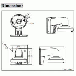 HIKVISION DS-1272ZJ-110 WALL MOUNT FOR CCTV CAMERA