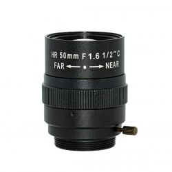 CCTV LENS 50MM F1.6 1/2" C-MOUNT