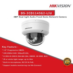 HIKVISION DS-2CD1143G2-IIU 2K 4MP IP67 POE IP DOME CAMERA