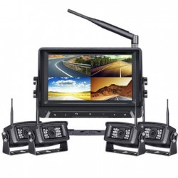 7 STAR IN-VEHICLE 4 WIRELESS CAMERA SET LED407-W/4