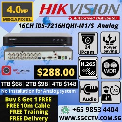 HIKVISION 8-CH1080P 1U H.265 ACUSENSE DVR iDS-7208HQHI-M1/S