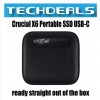 Crucial X6 Portable SSD USB-C  500GB