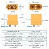 XT-90 MALE AND FEMALE CONNECTORS