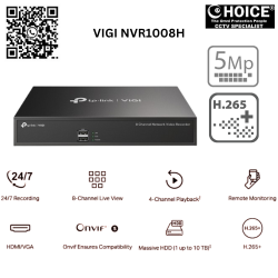 TP-LINK 8CH H.265+ NVR1008H NETWORK VIDEO RECORDER