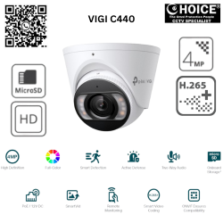 TP-LINK 4MP HD H.265+ C440 FULL-COLOR TURRET NETWORK CAM