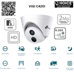 TP-LINK 2MP FULL-HD H.265+ C420I IR TURRET NETWORK CAMERA