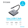 D-LINK 3-in-1 USB-C Hub with HDMI/Power Delivery DUB-M350