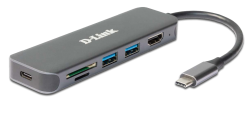 D-LINK D-Link 6-in-1 USB-C Hub with HDMI/Power Delivery DUB-