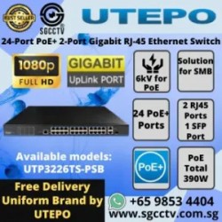 UTP 24Port Switch UTP3226TS-PSB 24×PoE+ Ports 2xRJ45 Ports