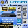 UTP 24Port Switch UTP7224E-POE-L2 24×PoE+ Ports 2xRJ45 Port