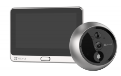 EZVIZ DP2C 1080P (2MP) Wire-Free Peephole Doorbell (Silver)