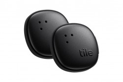 TILE MATE (2024) BLUETOOTH TRACKER FOR KEYS - BLACK, 2 PACK