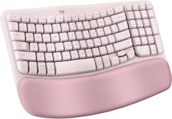 Logitech Wave Keys Ergo Wireless Keyboard - Rose 920-012514