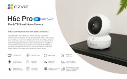EZVIZ H6C PRO 3K 5MP DUAL BAND WIFI PTZ CAMERA