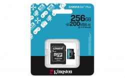 KINGSTON CANVAS GO! PLUS 256GB MICRO SD CLASS 10 200MB/S