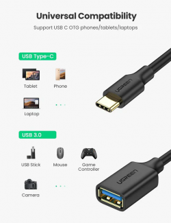 UGREEN 30701 USB3.0 TO TYPE C OTG CABLE