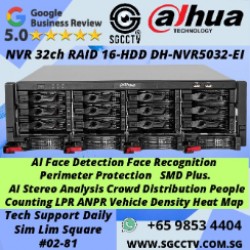DAHUA NVR Recorder 32ch DHI-NVR5032-EI 16-HDD RAID VA AI Per