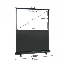 100" Floor-Up Screen – 4:3