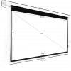 100" Motorized Electric Projector Screen – 16:9