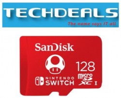 SanDisk SDSQXAO-128G Nintendo Cobranded microSD 128GB