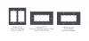 Kramer FRAME-2G Frame For Wall Plate Inserts - 2 Gang